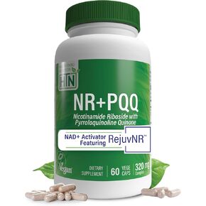 Health Thru Nutrition NR with PQQ | 300mg Nicotinamide Riboside and 20mg PQQ as PureQQ & RejuvNR NAD+ Activator and Mitochondria Maximizer | Certified Vegan Non-GMO | 3rd Party Tested | Pack of 60