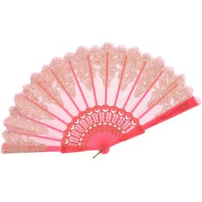 HOMSFOU Chinese Folding Fan Folding Hand Fan Chinese Foldable Fan Vintage Handheld Fan Dancing Performance Fan Traditional Japanese Fan for Wedding Home Wall Decor Photo Props White