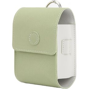 Golf Rangefinder Case, Waterproof Universal Range Finder Carry Bag with Belt Clip Button Closure Green White