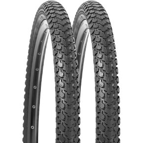 YUNSCM 2-PCS 26" Bike Tires 26x2.125/57-559 and 26" Bike Tubes Schrader Valve Compatible with Mountain/Off Road Bike 26x1.95 26x2.1 26 x 2.15 Bicycle Tires and Tubes (P-1085)