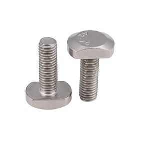 T-Slot Bolts Stainless Steel Hammer Head Bolt T Bolts for Woodworking, M6×20mm,5 pcs