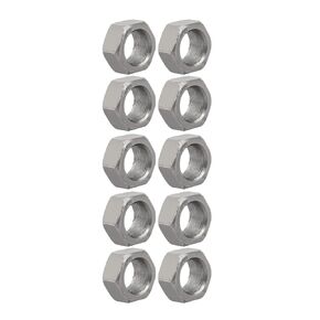 uxcell 10pcs M20 x 1.5mm Pitch Metric Fine Thread Carbon Steel Left Hand Hex Nuts
