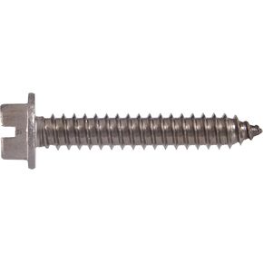 823062 Stainless Steel Hex Washer Head Slotted Sheet Metal Screw, 8 x 3/4-Inch, 100-Pack