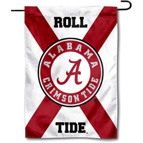 Alabama Crimson Tide State of Alabama Garden Flag Banner