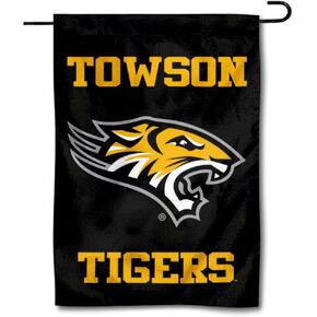 Towson Tigers Wordmark Garden Flag