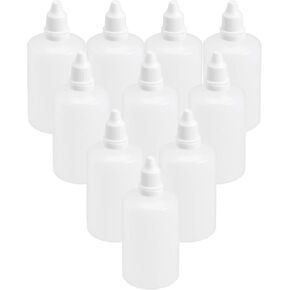 100 مللي زجاجات بلاستيكية صغيرة لقطرة الفم 10 قطعة زجاجات قطارة فارغة قابلة للعصر قطارة سائلة للعين مع أغطية in Kuwait