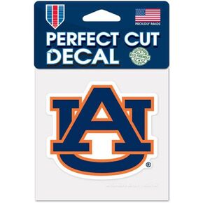 NCAA Auburn University 52824012 Perfect Cut Color Decal, 4" x 4"