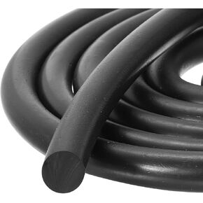uxcell Nitrile Rubber Seal Strip, 16mm(0.63") Diameter x 1 Meter (3.28Ft) Long Round Solid Weather Stripping for Reduce Noise, Shock, Friction