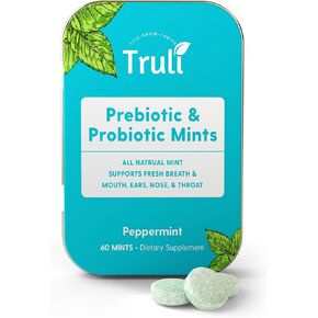 Oral Health Chewable Probiotics | Supports Healthy Teeth, Gums, & Better Breath | Ear, Nose, Throat Immunity for Kids & Adults | Sugar-Free Natural Mint Flavor