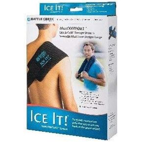 Cold & Hot Therapy System Ice Pack Wrap for shoulder, back, leg and abdomen - Ice It!® MaxCOMFORT™ (Large Design; 6" x 18") - from Battle Creek Equipment, Hot & Cold Therapy items since 1931!
