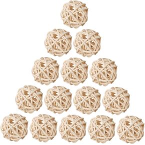Decorative Rattan Balls 20pcs Takraw Love Rattan Artificial Flower Rattan Balls
