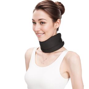 Women Neck Brace for Neck Pain,Soft Neck Support Brace Cervical Collar,Ideal for Neck Strain, Cervical Spondylosis,Men Neck Collar for Sleeping,Working,Traveling (S, Beige)
