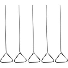 Petri Dish Spreader Set - 5pcs Stainless Steel Triangle - Wide Spreading Bar for Petri Dishes - Practical Tool Accessories for Glass Petri Dish and Boom Pole - Petri Spreaders