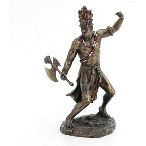 African God of Lightning and War Chango Shango Statue Voodoo Santeria