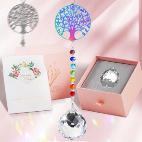 Sympathy Gift Modern Bereavement Gift with 40mm Crystal Ball, Memorial Gift for Loss of Loved One, Grief Gifts for Women Loss of Child, Sympathy Suncachter Rainbow Maker, Butterfly
