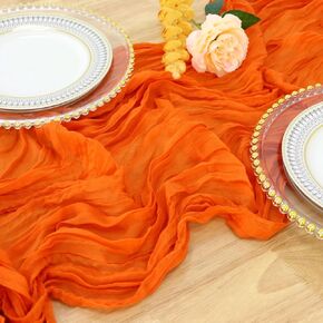 Hot Pink Cheesecloth Table Runner 120 Inches Long Boho Gauze Table Runner Wedding Decorations Rustic Boho Dining Table Runner Farmhouse Style Cheese Cloth Table Cover Baby Shower Party Supply