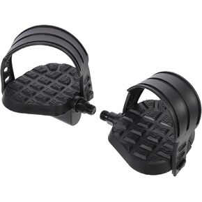 1 Pair Pedal Plastic Foot Stool Workout Bike Recumbent Bicycle Rear Pedals Bike Pedal with Clip Recumbant Bike Pedals for Fitness Bike Indoor Bike Accessories Spikes Flat