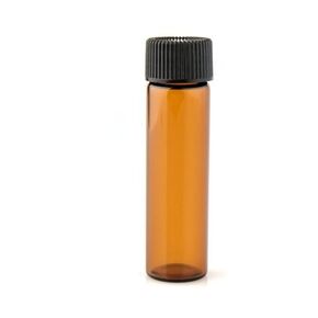 24pcs 5 ml Amber Glass Essential Oil Bottle with Orifice Reducer and Cap