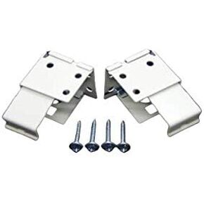 Horizontal Mini Blind Brackets 1" X 1" (1 Set + 4screws) Alabaster Color