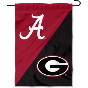 Alabama Crimson Tide vs Georgia Bulldogs House Divided Garden Flag Banner