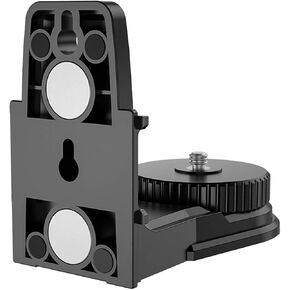 L-shape Laser Level Adapter, Multifunctional Magnetic Pivoting Base, 360 Degree Adjustable, Support with 1/4" and 5/8" thread