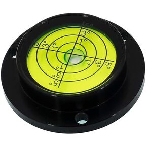 Vientiane scale High precision horizontal bubble Aluminium Case Bullseye Spirit Bubble Surface Level Round Inclinometers Two sizes are available (40X10MM),Clear