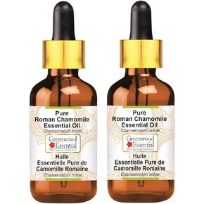 Pure Roman Chamomile Essential Oil (Chamaemelum nobile) Steam Distilled 2ml (0.06 oz)
