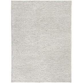 TOWN & COUNTRY TERRA Olea Bubble Texture Handcrafted 100% Wool Area Rug, Beige, 5'x7’
