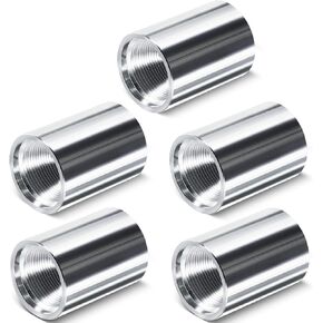 5 Pack 946 1-1/4" Well Point Drive Coupling Coupler, 1-1/4" Sand Point Well Drilling Kit for Well Hand Pump Accessories