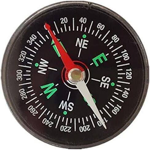 1pc Black Mini Survival Compass Outdoor New 40mm Pocket Oil Filled Compass for Camping Hiking Portable Navigation Camping Handheld Outdoor Activities Accessory,Electronics and Gadgets,Compasses in Saudi Arabia