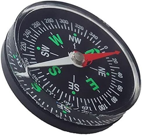 1pc Black Mini Survival Compass Outdoor New 40mm Pocket Oil Filled Compass for Camping Hiking Portable Navigation Camping Handheld Outdoor Activities Accessory,Electronics and Gadgets,Compasses in Saudi Arabia