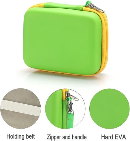 RAIACE Hard Carrying Case Compatible with Phase 10/UNO Card Game, Playing Card Game, Card Protection Storage Box,Phase 10 card game for adults and Kid,Fits up to 300+ Cards - Green (Only Case) in Saudi Arabia