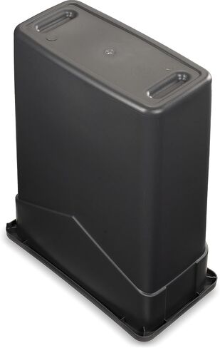 Carlisle FoodService Products Trimline Rectangular Waste Container with Handles, Polyethylene, 15 Gallons, Gray in Saudi Arabia