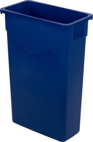 Carlisle FoodService Products Trimline Rectangular Waste Container with Handles, Polyethylene, 15 Gallons, Gray in Saudi Arabia