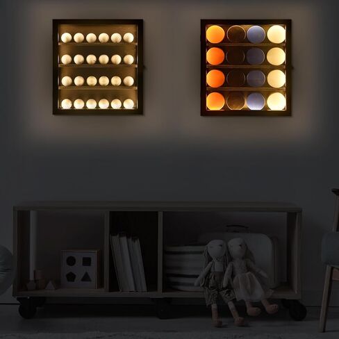 حافظة عرض كرة الجولف مع ضوء LED إطار كرة جولف أكريليك شفاف محمي من الأشعة فوق البنفسجية صندوق عرض كرة الجولف اللامع رف حامل عرض لخزانة كرات الجولف التذكارية in Kuwait