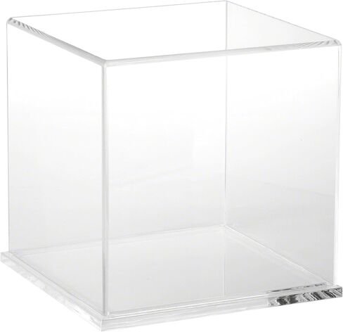 Plymor Clear Acrylic Display Case with Clear Base, 8" x 8" x 8" in Saudi Arabia
