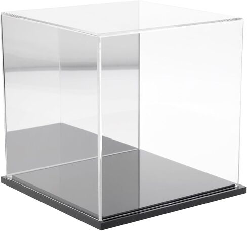 Plymor Clear Acrylic Display Case with Clear Base, 8" x 8" x 8" in Saudi Arabia