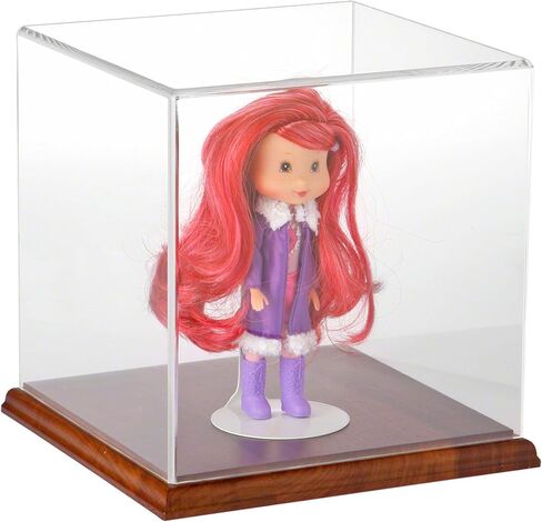 Plymor Clear Acrylic Display Case with Clear Base, 8" x 8" x 8" in Saudi Arabia