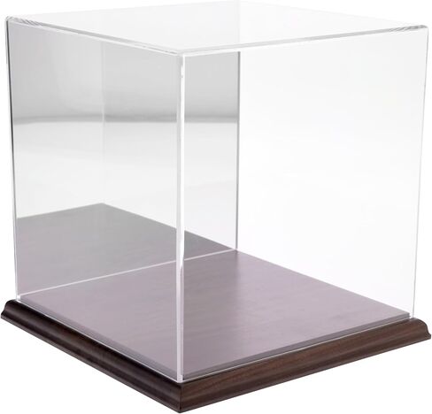 Plymor Clear Acrylic Display Case with Clear Base, 8" x 8" x 8" in Saudi Arabia