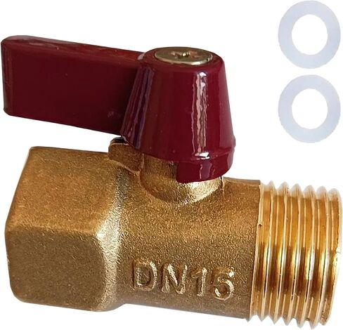 صمام كروي 1/2 بوصة، صمام كروي نحاسي Decohomeforu DN15 كامل المنفذ، صمام خيط ذكر 1/2 بوصة NPT ذكر × أنثى، صمام كروي كامل المنفذ للمياه الساخنة والباردة، مفتاح إيقاف لغاز زيت الماء in Kuwait