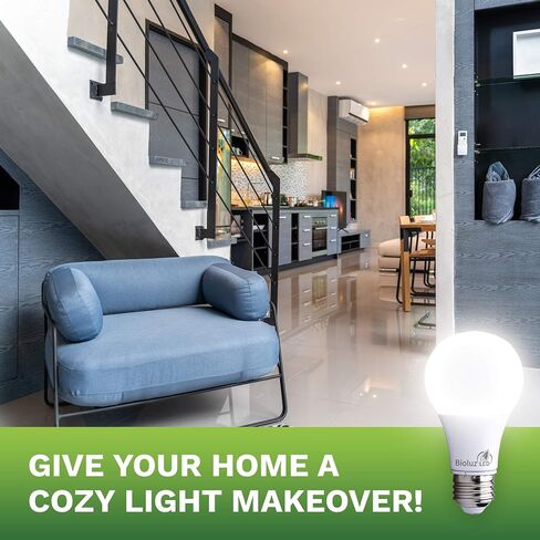 مصابيح إضاءة LED 40 وات من Bioluz 2700K أبيض دافئ 6 وات = 40 وات مصابيح A19 LED غير قابلة للتعتيم 6 عبوات in Kuwait