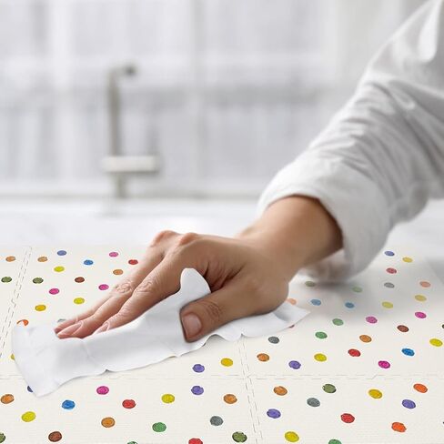 ياي ماتس بيور ياي مناديل تنظيف لجميع الأغراض لسجادات لعب الأطفال، صندوق مكون من 24 قطعة، مناديل سفر مغلفة بشكل فردي لألعاب الأطفال والكراسي العالية والمزيد - نباتي in Kuwait