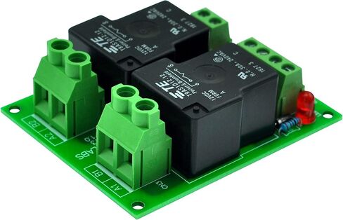 لوحة وحدة مرحل الطاقة CZH-LABS 12 فولت سلبية 2 SPST-NO 30 أمبير. in Kuwait