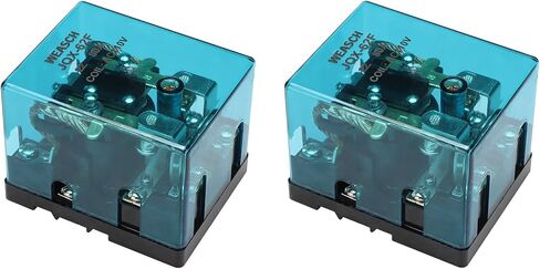 2Pcs High Power Relay JQX-62F-2Z, Coil Voltage AC 220V 80A, DPDT 2NO 2NC, Electronmagnetic Relay, 35mm Rail Mount (AC 220V, 2) in Saudi Arabia