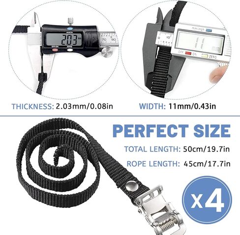 4 قطع من أحزمة دواسة الدراجة القابلة للتعديل، أشرطة مطاطية لدواسة الدراجة ثابتة للياقة البدنية للصالة الرياضية والمنزل والمكتب in Kuwait