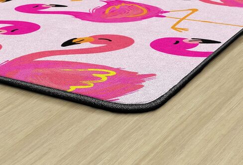 سجادة رائدة على طراز تلميذة المدرسة، سجادة منطقة الفصل الدراسي طيور النحام الاستوائية الأنيقة ببساطة لتعلم الفصول الدراسية الداخلية أو سجادة اللعب التعليمية لغرفة نوم الأطفال، مقاس 5'x7'6" in Kuwait