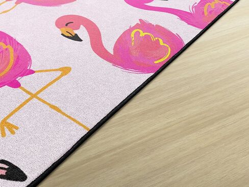 سجادة رائدة على طراز تلميذة المدرسة، سجادة منطقة الفصل الدراسي طيور النحام الاستوائية الأنيقة ببساطة لتعلم الفصول الدراسية الداخلية أو سجادة اللعب التعليمية لغرفة نوم الأطفال، مقاس 5'x7'6" in Kuwait