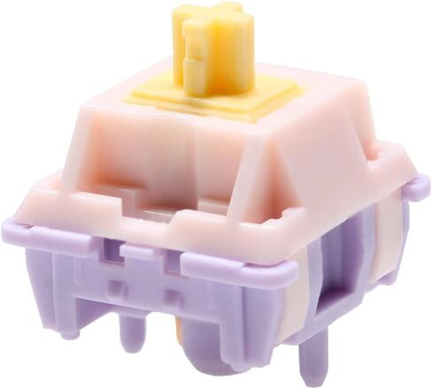 KPREPUBLIC MMD Princess Switch Linear Tactile RGB SMD 5pin 28g 38g 45g 48g 53g 62g for mechanical keyboard PC PA66 POM Holy Panda Similar (MMD Princess Tactile Switch 62g x90) in Saudi Arabia