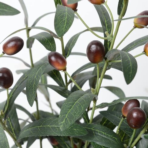 SzJias Artificial Olive Branches for Vases Faux Olive Branch Fake Branches Olive Stems for Vase Fake Olive Tree Branches (5 Branches, 28.7 inch/Each) in Saudi Arabia