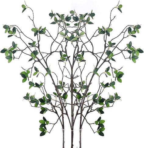 SzJias Artificial Branches for Vase Faux Stems Greenery Plant Stems for Vase Fake Tree Branches (3 Branches, 41.7 inch/Branches) in Saudi Arabia